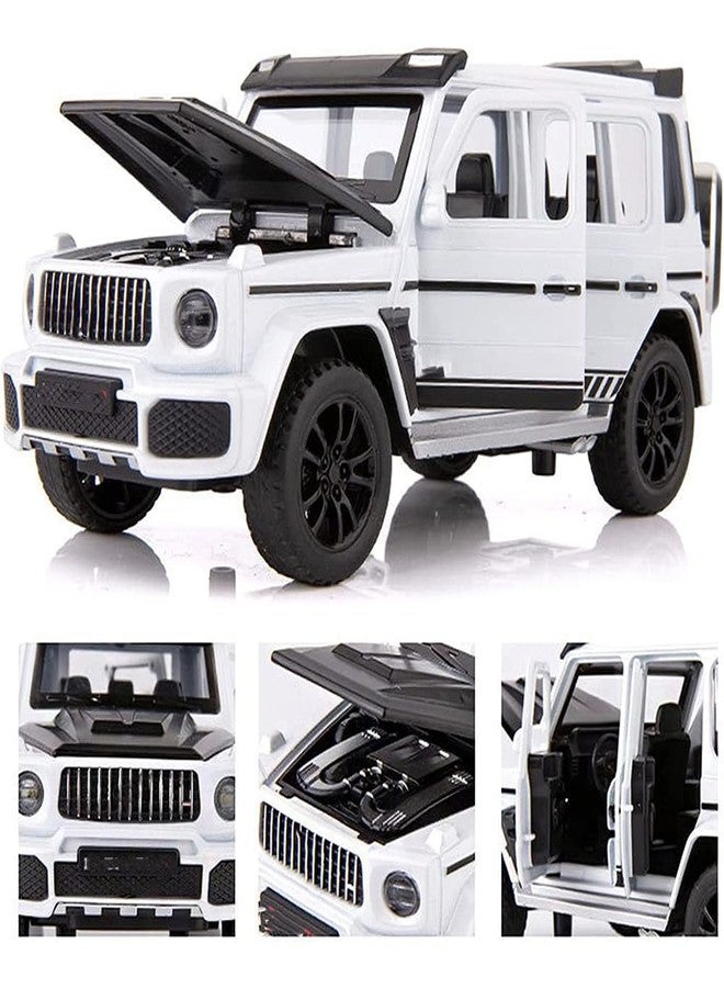 UKAXA 1:32 Diecast Metal Car G Wagon Model Bb700 Toy Cars For Kids Pull Back Openable Doors With Light Sound, Multicolor - Image 5